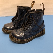 Dr. Martens 1460 T Blue Cosmic Glitter CHILD - Missing 1 Lace
