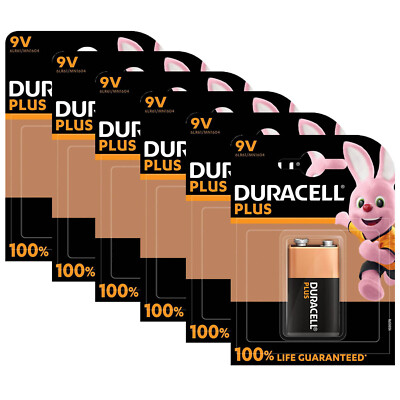 6x 1er Blister Duracell Plus 9V E Block Alkaline Batterien Blister 6LR61 MN1604