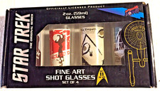 STAR TREK ~The Original Series~ FINE ART SHOT GLASSES~ Set of 4~#11/20~Brand New
