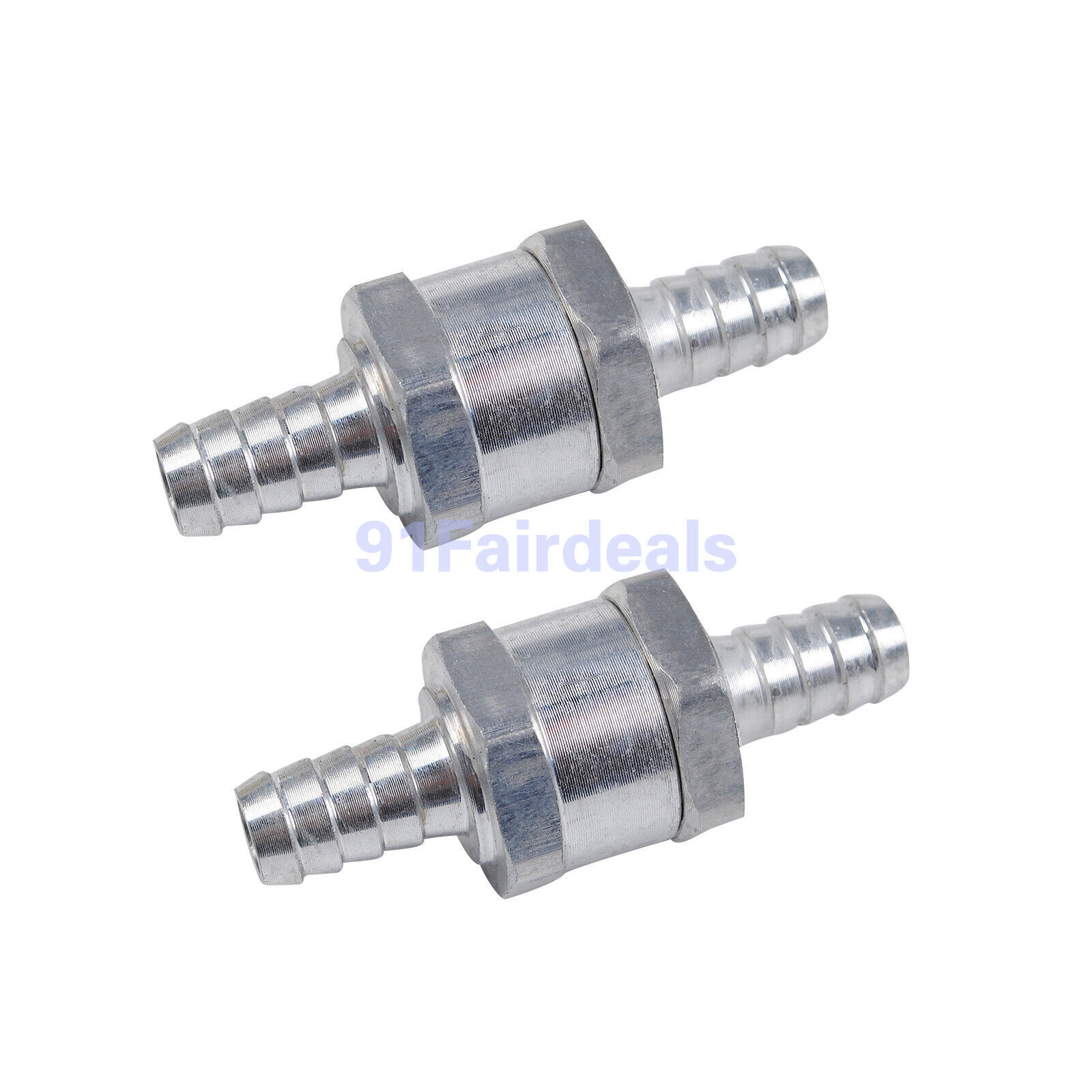 3/8" Fuel Check Valve One Way Inline Non Return Diesel Gasoline Black 10mm 2Pcs