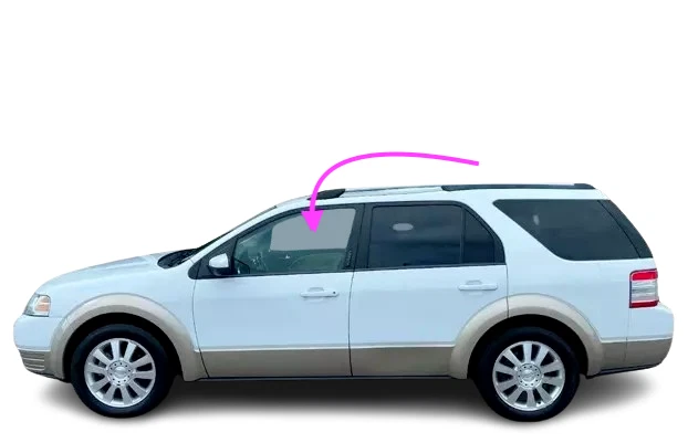 Подходит для Ford Freestyle 2005-2007 годов выпуска, Ford Taurus X 2008-09 годов выпуска левое стекло передней двери водителя - Изображение 2 из 4