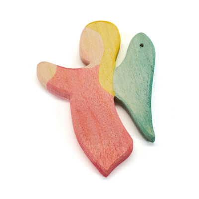 Englein rot - Ostheimer 44601 Krippenfigur zum Aufhängen, Baumschmuck