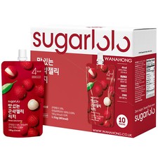Sugarlolo Fruit Juice Jelly Drink 150g (10 Packs) | Grape, Lychee, Mango, Peach