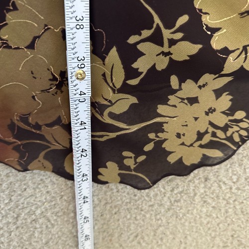 Vintage Y2K Schlupfkleid Damen 8 Blumen Midi fließend Grunge Fee Whimsigoth Gold - Bild 18 von 19