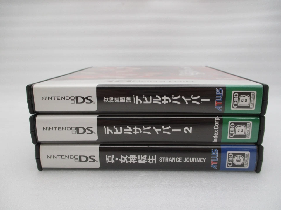 Nintendo DS Megami Ibunroku Devil Survivor 1 2 & Strange Journey 3Games Set NDS - Image 3 of 4