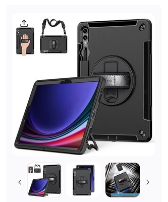 Miesherk Case For Galaxy Tab S9/ S10 Plus 12.4 Inch Black New