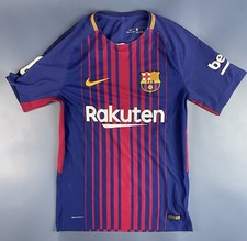 BARCELONA 2017/2018 PALYER ISSUE HOME FOOTBALL SHIRT NIKE JERSEY SIZE S ADULT