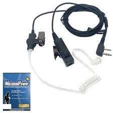 MaximalPower Surveillance Headset PTT Mic for ICOM Radio IC-F3S IC-F4S IC-H2