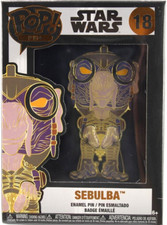 FUNKO POP! PIN STAR WARS SEBULBA - ENAMEL PIN 2022 STAND INCLUDED 4 INCHES NEW