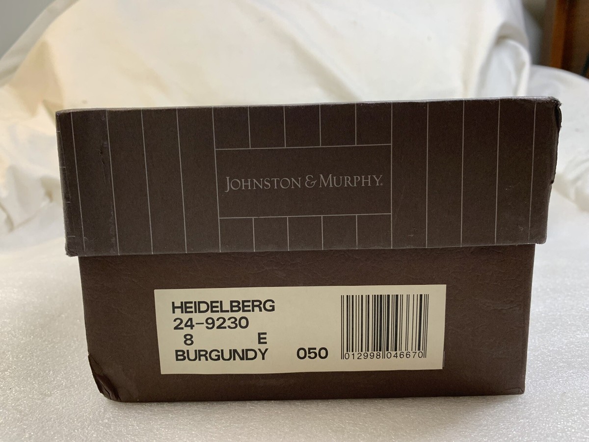 JOHNSTON MURPHY ARISTOCRAFT HEIDELBERG BURGUNDY LEATHER 