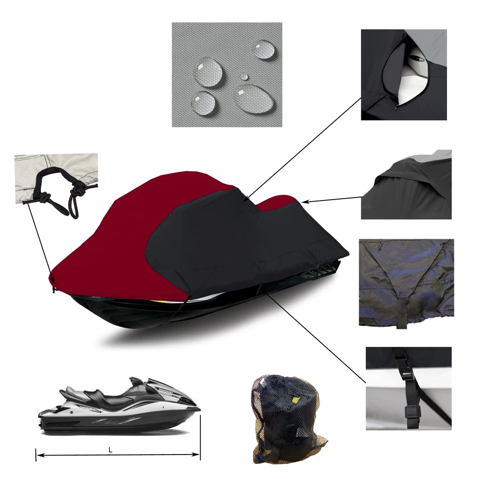 Cubierta de almacenamiento Yamaha Jet Ski Waverunner FZS FZR remolcable JetSki PWC Foto 2 de 4