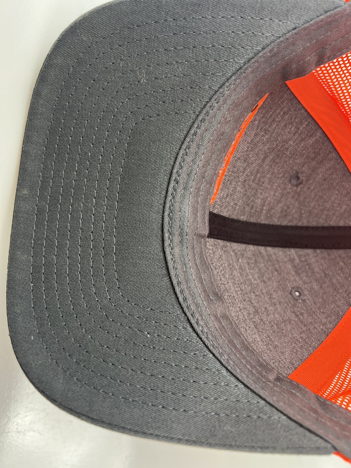 Flexco Orange Mesh Snapback Baseball Cap Hat Orig… - image 9