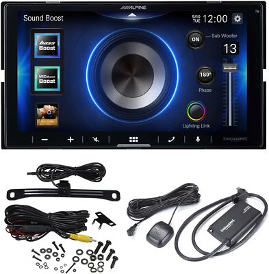 Alpine iLX-W670 7'' Mechless Bluetooth Car Receiver Deck with Sirius Tuner and Vo