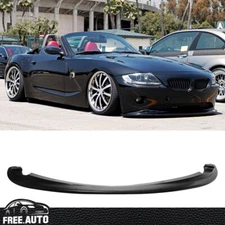 Fits 02-05 BMW Z4 E85 Euro Front Bumper Lip Spoiler DS Style Unpainted Black PU