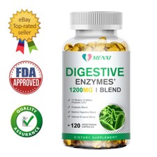 Digestive Enzymes Prebiotic  Probiotics Constipation Bloating Relief 120 Caps