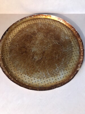 Original Pizza Hut 17  Seasoned X-Large Pizza Pan Thin & Crispy / Hand Tossed