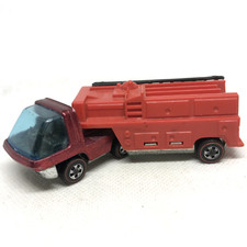 Hot Wheels Redline The Heavyweights Fire Truck Red 1969 Gray Int. Hong Kong