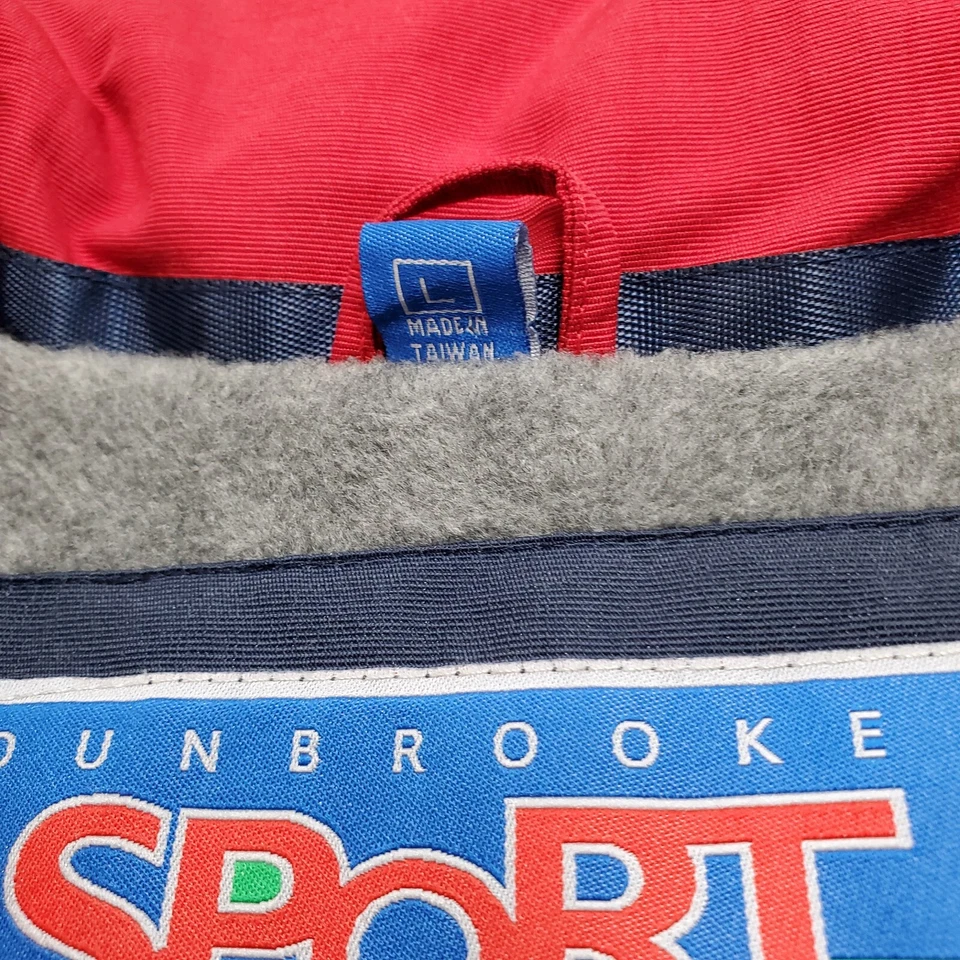 Chaqueta cortavientos deportiva Dunbrooke para hombre L azul amarillo bloque de color Canon de colección años 90 Foto 4 de 4