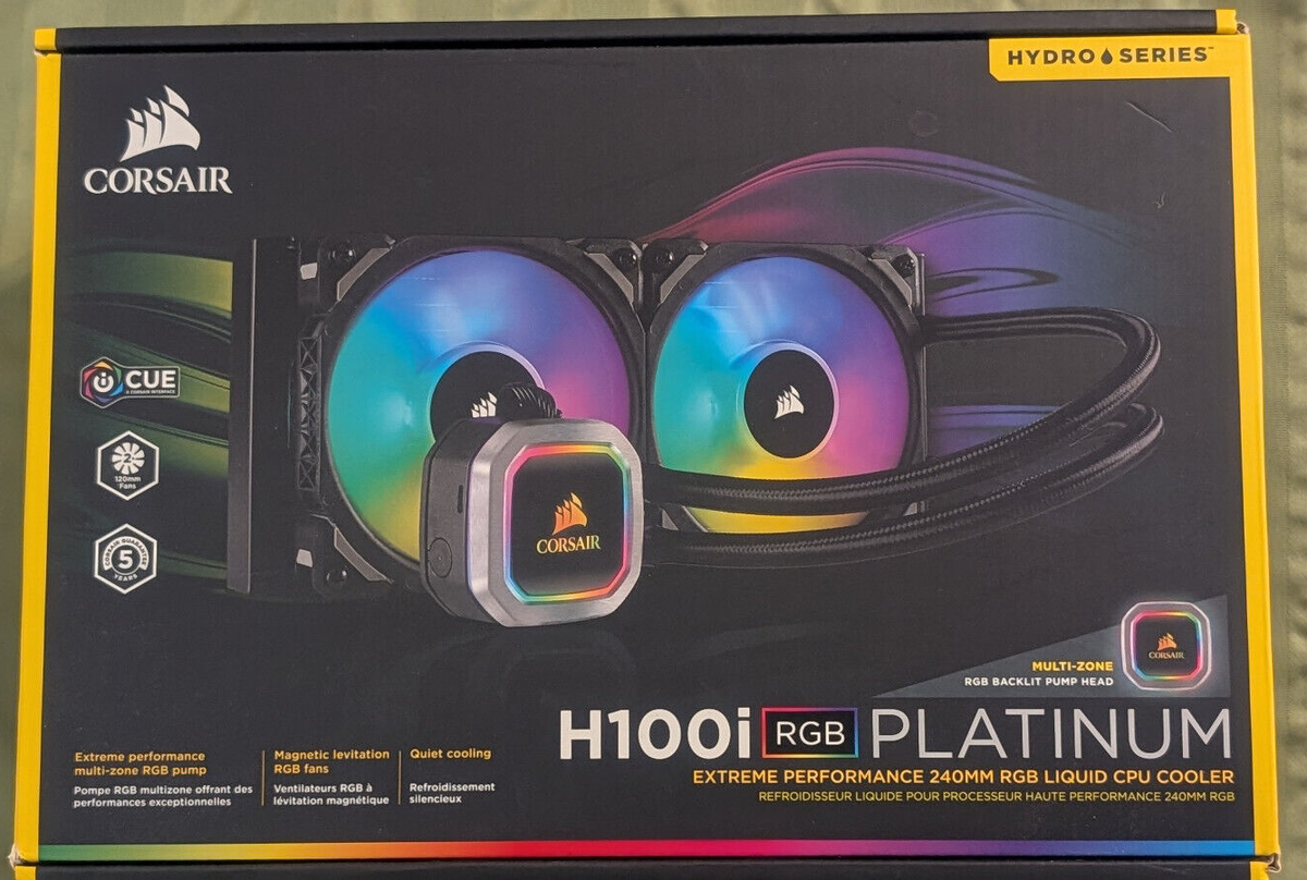 CORSAIR Hydro Series H100i RGB Platinum SE Extreme 240mm CORSAIR Hydro Series H100i RGB Platinum SE Extreme 240mm