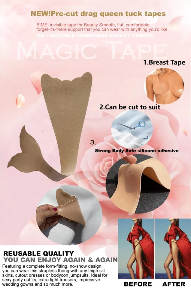 BIMEI Mermaid Tucking Tape Gaff Kit Transgender,Drag Queens, Crossdresser,Women - Image 3 of 4