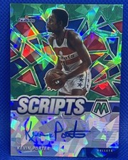 2020-21 Panini Mosaic Kevin Porter Green Atomic Scripts AUTO Washington Bullets