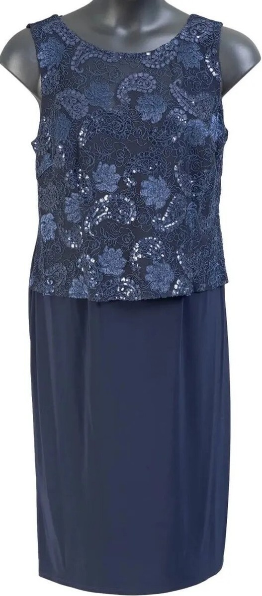 22W Maya Brooke Dressy Two Piece Embroidered Sequin Jacket Dress Navy Blue NEW | eBay 22W Maya Brooke Dressy Two Piece Embroidered Sequin Jacket Dress Navy Blue NEW | eBay