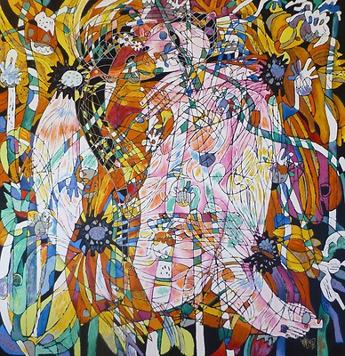 鐵揚作品集The Art Works of Tie Yang Tie Feng Jiang BLOSSOMING FLOWERS HAND SIGNED Yunnan Chinese
