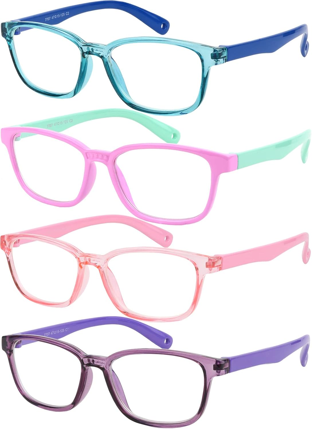 Blue Light Blocking Glasses for Kids UV Protection Girls Boys Blue Light Glasses-image