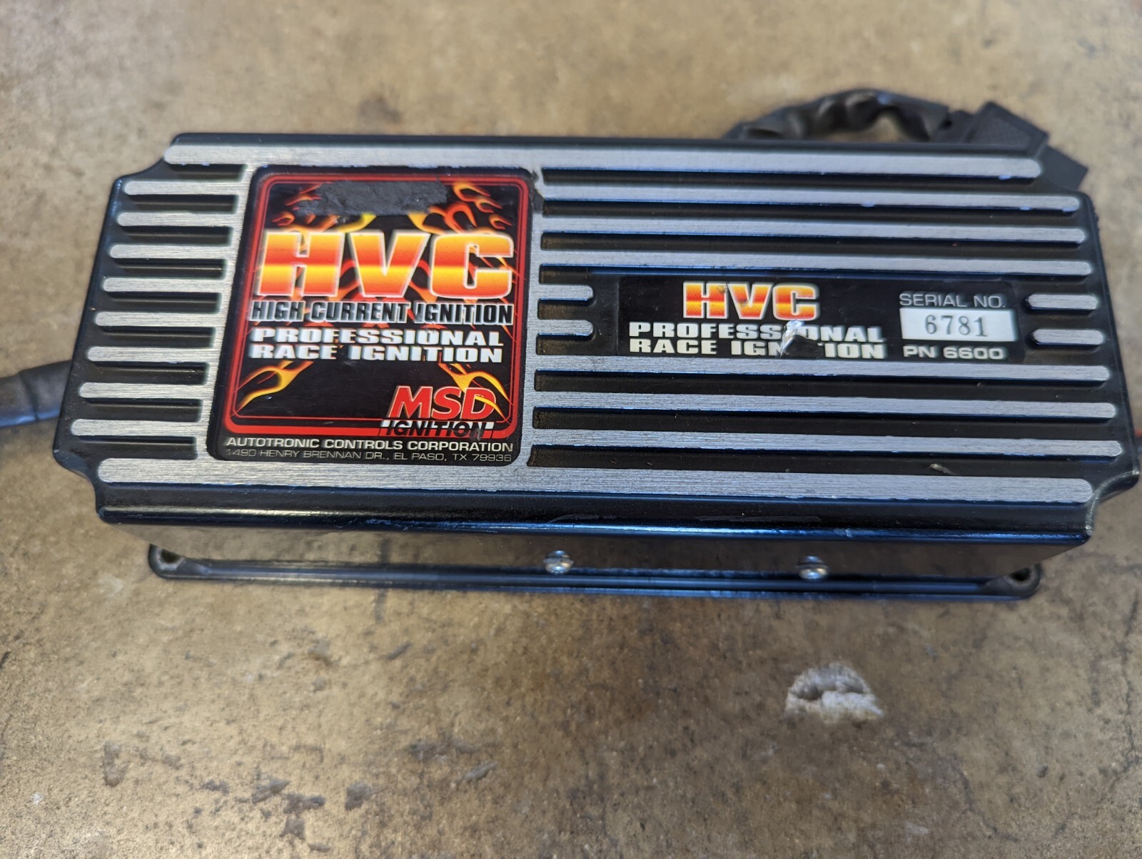 MSD HVC 6600 Professional Race Ignition Box High Vibration Style Nascar