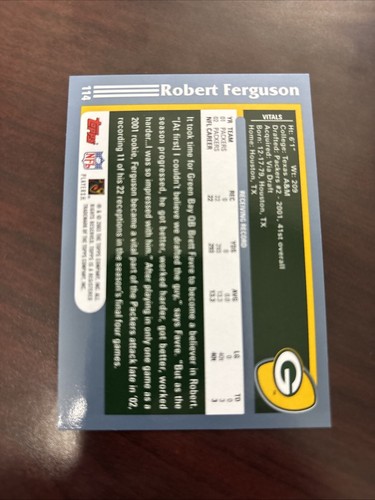 2003 Topps Collection #114 Robert Ferguson - Picture 2 of 2