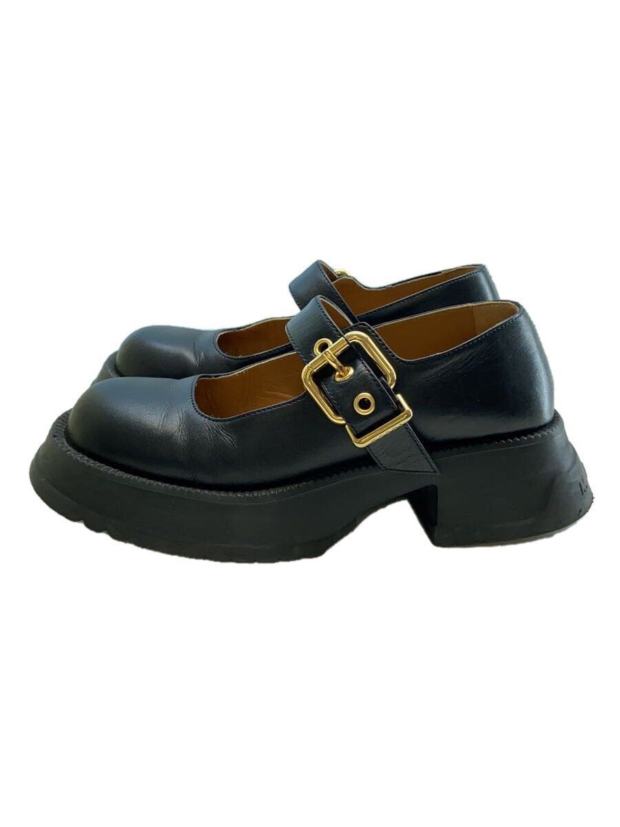 【関税&送料込み】Marni Mary Jane MARNI LOAFER PLATFORM SOLE MARY JANE 36 Black LEATHER Used