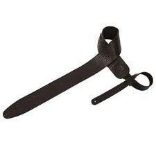 ChromaCast Black Leather Stamped Logo Guitar Strap Electric Acoustic Bass 52"