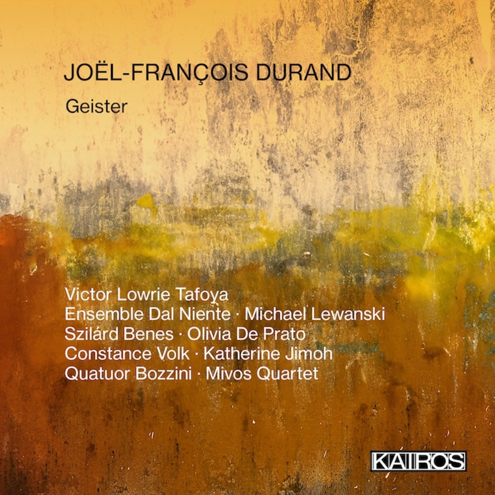 KAI0022200 Joel-Francois Durand Joel-Francois Durand: Geister Double CD NEW