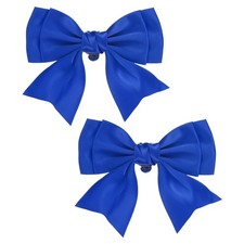 2 St&uuml;ck Knoten Clips Schuhe Satin Saphirblau