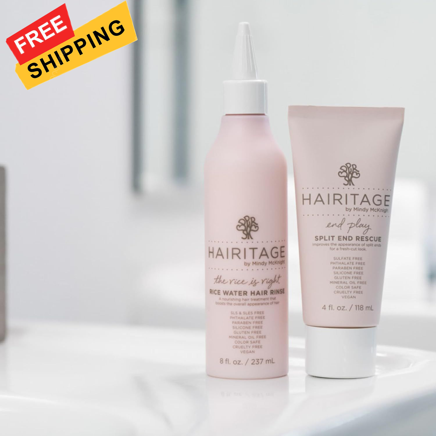 Hairitage The Rice Is Right Reiswasser Haarspülung – Pflegendes Spray mit... 