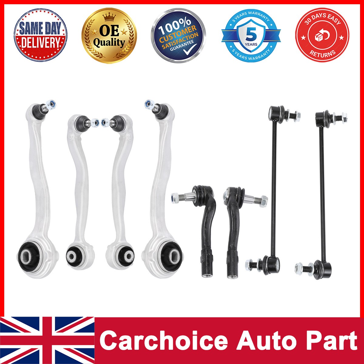 FRONT SUSPENSION CONTROL ARM KIT DRIVERS & PASSENGER FOR MERCEDES E-CLASS W207
