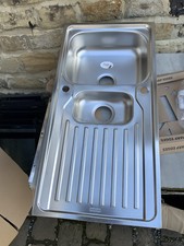 Franke Antea 1.5 Bowl Stainless Steel Reversible Inset Sink & Drainer 1000mm x 5