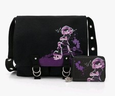 NEW Murder Drones Uzi Messenger Bag & WALLET Set Grunge Goth Steampunk 