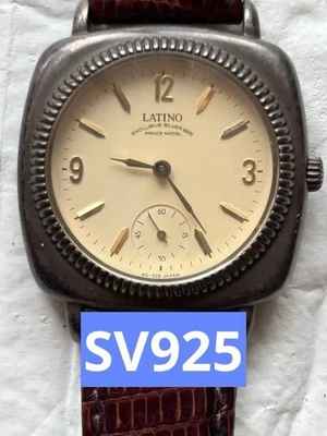 Latino Prince Modell Quarzuhr Sterling Silber 925 kleine Sekunde aus Japan - Bild 1 von 4