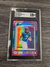Brian Thomas Jr Pink Optic Preview Holo 313 Card Prices | Brian