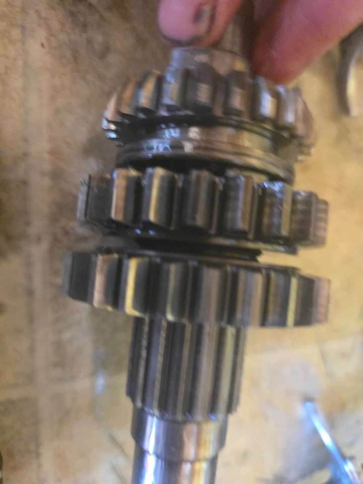 04 Kawasaki KX 125 KX125 transmisión engranajes eje  Foto 4 de 4