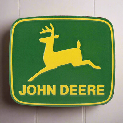 John Deere Logo Metal Magnet
