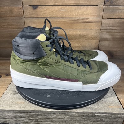 Nike Men s Size 11.5 Drop Type LX Mid Olive Green Athletic Lace Up Sneakers