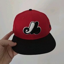 New Era 59FIFTY casquette baseball unisexe laine rouge/noir taille 7 1/2 | Expos
