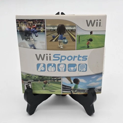 Wii Sports (Nintendo Wii, 2006) Complete CIB Slight Scratches Still Plays