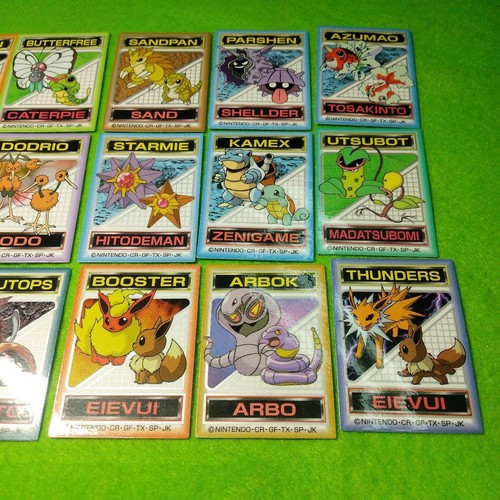 Set 30 Venusaur Blastoise Meowth Pokemon Sticker Vintage Nintendo Bandai Japan - Picture 4 of 15