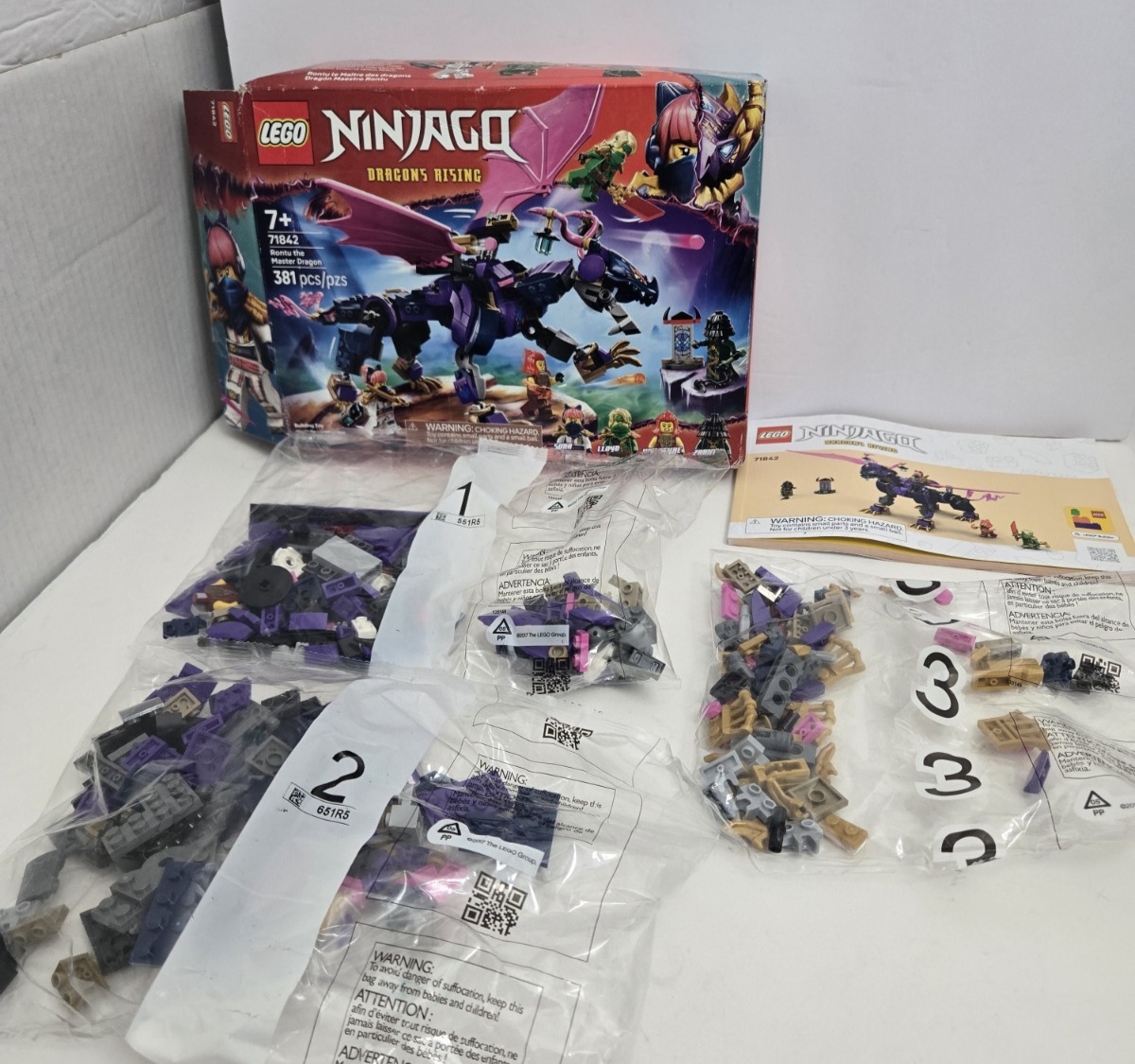 READ LEGO® Ninjago® Rontu the Master Dragon Rider 71842 USED READ