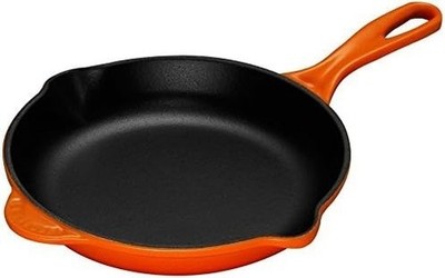 Le Creuset Gusseisen Emaille Topf Pfanne 20 cm Orange Gas IH Orb