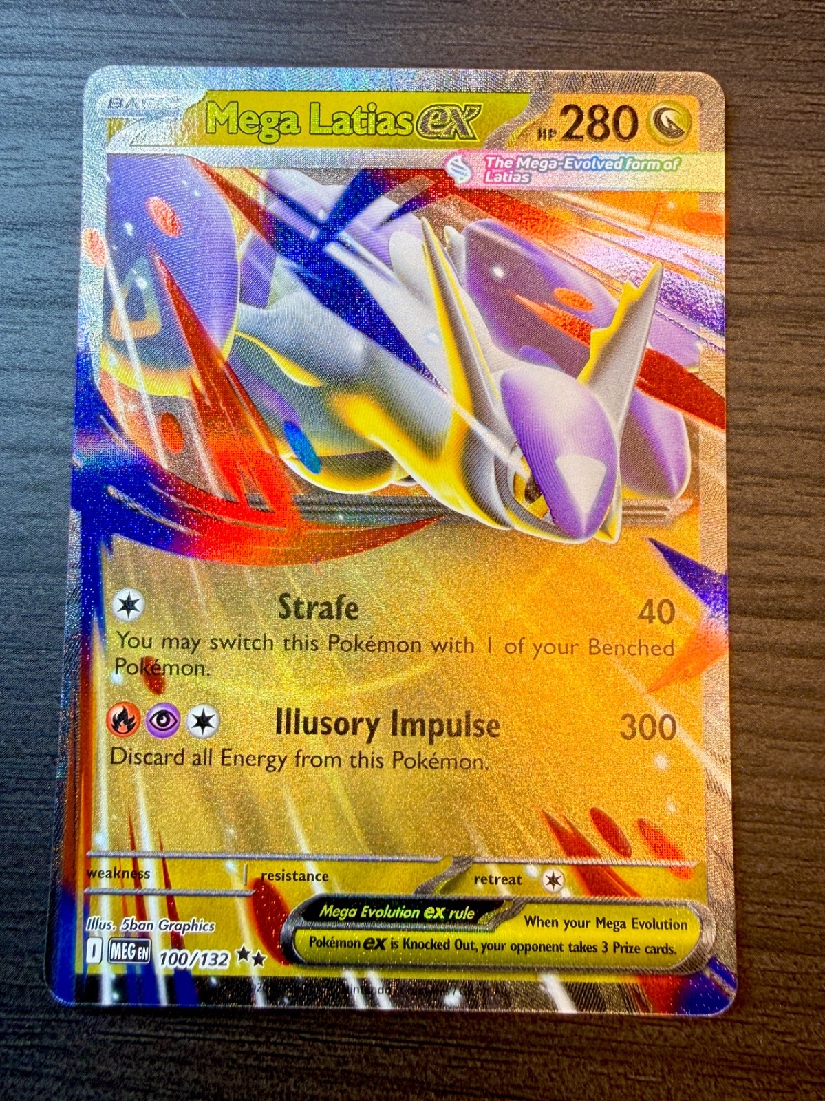 Mega Latias ex 100/132 Me01: Mega Evolution Holo - English - Pokemon TCG