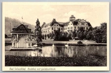 Badehof Goldfischteich Bad Salzschlirf Germany RPPC Real Photo Postcard